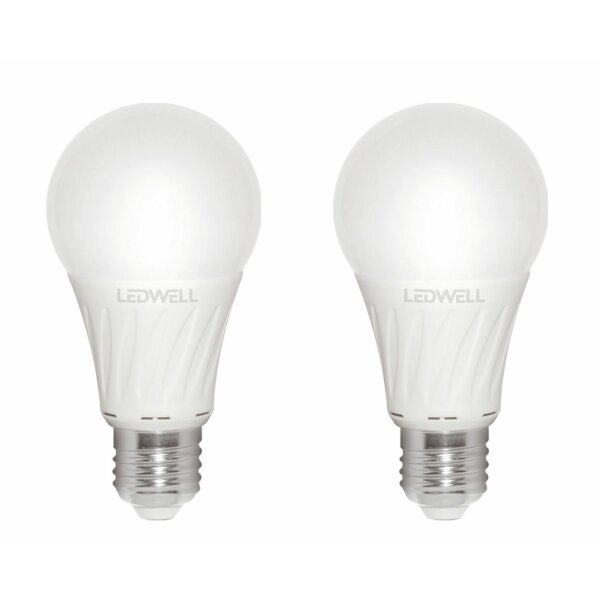 E27 10 W 2er-Set Warmweiß LED Lampe Birne 900 Lumen 3000 Kelvin Energiesparlampe Glühlampe Energieklasse A+