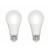 E27 8 W 2er-Set Warmweiß LED Lampe 640 Lumen 3000...