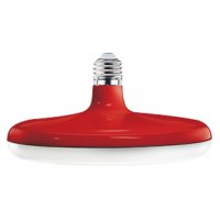 E27 LED Lampe 24W Kaltweiß in Rot + Lampenfassung...