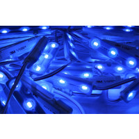 50x Stück Samsung 3-LED Modul Blau Streifen Leiste SMD 5730 1,2W mit 3M Kleber IP67 160° Abstrahlwinkel Wasserdicht DC 12V 66*15mm Weiß