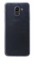 Samsung Galaxy J6 2018 (J600F) //Silikon Hülle Tasche Case Zubehör Gummi Bumper Schale Schutzhülle Zubehör in Transparent