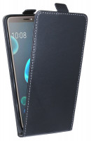 HTC Desire 12+ (Plus) // Klapptasche Schutztasche Schutzhülle Flip Tasche Hülle Zubehör Etui in Schwarz Tasche Hülle