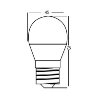 3x 5 Watt | LED Leuchtmittel |  E27 Sockel | Kugel G45 | 400 Lumen | Glühbirne | Lampe | Licht | kaltweiß