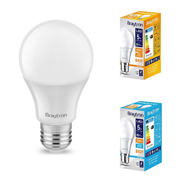 3x LED Leuchtmittel E27 5 Watt | A60 | 400 Lumen | Birne | Lampe | Licht | Glühbirne | warmweiß 3 Stück