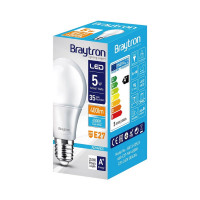 LED Leuchtmittel E27 5 Watt | A60 | 400 Lumen | Birne | Lampe | Licht | Glühbirne | Energieeffizienz: A+ | kaltweiß 5 Stück