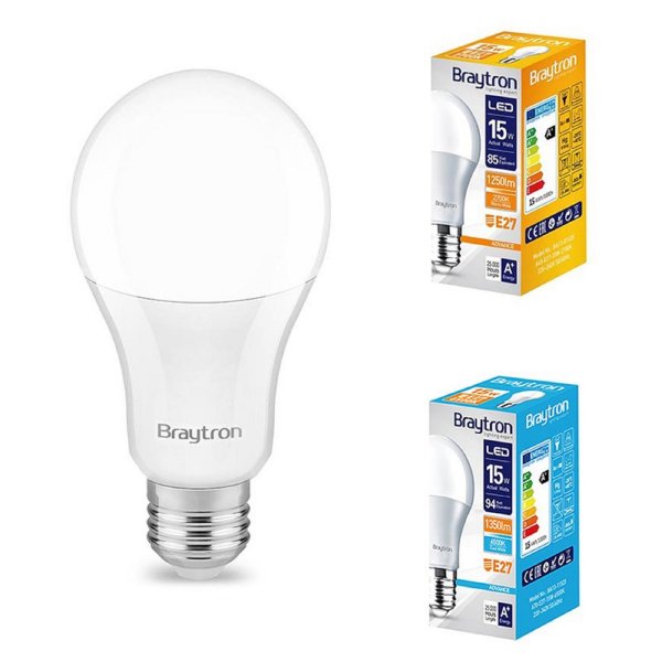 15 Watt | LED Leuchtmittel |  E27 Sockel | A60 | 1350 Lumen | Glühlampe | Glühbirne | Birne | Lampe | Licht | kaltweiß | 3 Stück