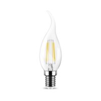 LED Leuchtmittel | E14 Filament | Flamme | C35T | 4W | 400 Lumen | Birne | Lampe | Leuchte | warmweiß (3000 K) 5 Stück