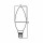 LED Leuchtmittel | E14 Sockel | C35 | 5 Watt | matt | 400 Lumen | Lampe | Licht | Leuchte | Birne | Kerzenform | warmweiß 1 Stück