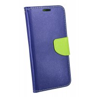 Elegante Buch-Tasche Hülle für Samsung Galaxy J6 2018 (J600F) Blau-Grün Leder Optik Wallet Book-Style Schale cofi1453®