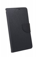 Elegante Buch-Tasche Hülle für Honor 7S in Schwarz Leder Optik Fancy Wallet Book-Style Cover Schale