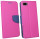 Elegante Buch-Tasche Hülle für Honor 7S in Pink-Blau (2-Farbig) Leder Optik Fancy Wallet Book-Style Cover Schale