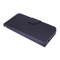 Elegante Buch-Tasche Hülle für das WIKO JERRY 3 in Schwarz Leder Optik Wallet Book-Style Cover Schale @cofi1453®