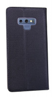 Elegante Buch-Tasche Hülle Smart Magnet für das Samsung Galaxy Note 9 ( SM-N960F ) in Schwarz Wallet Book-Style Schale @ cofi1453®