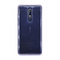 Nokia 5.1 ( 2018 ) // Silikon Hülle Tasche Case Zubehör Gummi Bumper Schale Schutzhülle Zubehör Transparent @cofi1453®