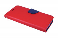 Elegante Buch-Tasche Hülle für das XIAOMI MI A2 in Rot Leder Optik Wallet Book-Style Cover Schale @ cofi1453®