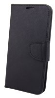 Elegante Buch-Tasche Hülle für das Huawei P Smart+ (Plus) in Schwarz Leder Optik Wallet Book-Style Cover Schale @ cofi1453®