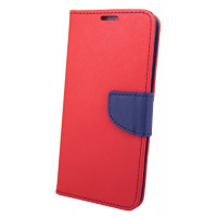Elegante Buch-Tasche Hülle für das Huawei P Smart+ (Plus) in Rot Leder Optik Wallet Book-Style Cover Schale @ cofi1453®