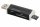 All-in-One Speicherkartenleser Cardreader für SD/Micro SD/M2/M2PRODUO USB Kartenlesergerät Multi Kartenleser Adapter Schwarz