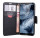 Elegante Buch-Tasche Hülle für das Nokia 5.1 PLUS 2018 in Schwarz Leder Optik Wallet Book-Style Cover Schale @cofi1453®