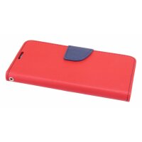 Elegante Buch-Tasche Hülle für das Nokia 5.1 PLUS 2018 in Rot Leder Optik Wallet Book-Style Cover Schale @cofi1453®