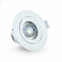 5W LED COB Einbaustrahler Rund Ø90mm Schwenkbar...