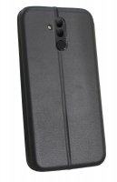 Elegante Buch-Tasche Hülle für Huawei Mate 20 Lite Schwarz Leder Optik "Elegance" Wallet Book-Style Schale cofi1453®