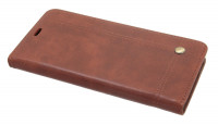 Elegante Buch-Tasche Hülle für iPhone XS Max in Braun Leder Optik "Prestige" Wallet Book-Style Schale cofi1453®