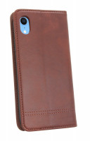 Elegante Buch-Tasche Hülle für iPhone XS Max in Braun Leder Optik "Prestige" Wallet Book-Style Schale cofi1453®