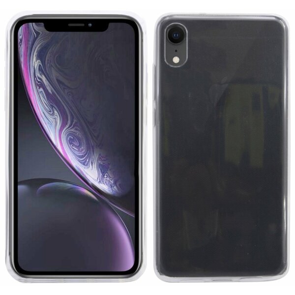 iPhone XR // Silikon Hülle Tasche Case Zubehör Gummi Bumper Schale Schutzhülle Zubehör in Transparent @cofi1453®