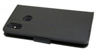 Elegante Buch-Tasche Hülle für das XIAOMI MI MAX 3 in Schwarz Leder Optik Wallet Book-Style Cover Schale @ cofi1453®