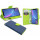 Elegante Buch-Tasche Hülle für iPhone XR in Blau Leder Optik Wallet Book-Style Schale cofi1453®