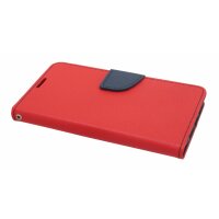 Elegante Buch-Tasche Hülle für iPhone Xs Max in Rot Leder Optik Wallet Book-Style Schale cofi1453®