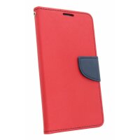 Elegante Buch-Tasche Hülle für iPhone Xs Max in Rot Leder Optik Wallet Book-Style Schale cofi1453®