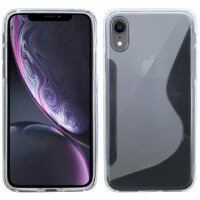 iPhone XR // S-Line TPU SchutzHülle Silikon Hülle Silikonschale Case Cover Zubehör Bumper in Schwarz @ cofi1453®