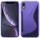 iPhone XR // S-Line TPU SchutzHülle Silikon Hülle Silikonschale Case Cover Zubehör Bumper in Schwarz @ cofi1453®