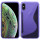 iPhone XS Max // S-Line TPU SchutzHülle Silikon Hülle Silikonschale Case Cover Zubehör Bumper in Schwarz @ cofi1453®