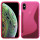 iPhone XS Max // S-Line TPU SchutzHülle Silikon Hülle Silikonschale Case Cover Zubehör Bumper in Schwarz @ cofi1453®
