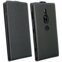 Sony Xperia XZ2 PREMIUM // Klapptasche Schutztasche Schutzhülle Flip Tasche Hülle Zubehör Etui in Schwarz Tasche Hülle @ cofi1453®