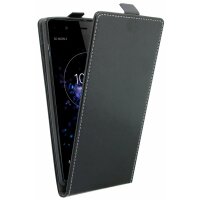 Sony Xperia XZ2 PREMIUM // Klapptasche Schutztasche Schutzhülle Flip Tasche Hülle Zubehör Etui in Schwarz Tasche Hülle @ cofi1453®