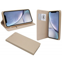 Elegante Buch-Tasche Hülle Smart Magnet für Das iPhone XS MAX Leder Optik Wallet Book-Style Cover in Schwarz Schale @cofi1453®