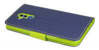 Elegante Buch-Tasche Hülle für das HUAWEI MATE 20 LITE in Blau Leder Optik Wallet Book-Style Cover Schale cofi1453®