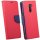 Elegante Buch-Tasche Hülle für das XIAOMI PocoPhone F1 in Rot Leder Optik Wallet Book-Style Cover Schale @ cofi1453®