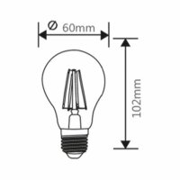 E27 A60 6W Filament Birne