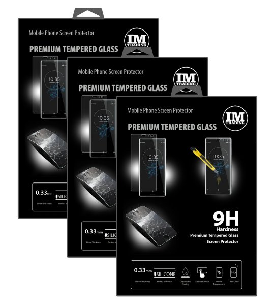 3x Panzer Schutz Glas 9H Tempered Glass Display Schutz Folie Display Glas Screen Protector für Sony Xperia XZ3 @cofi1453®