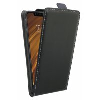 Xiaomi PocoPhone F1 // Klapptasche Schutztasche Schutzhülle Flip Tasche Hülle Zubehör Etui in Schwarz Tasche Hülle @ cofi1453®