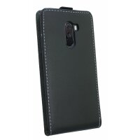 Xiaomi PocoPhone F1 // Klapptasche Schutztasche Schutzhülle Flip Tasche Hülle Zubehör Etui in Schwarz Tasche Hülle @ cofi1453®