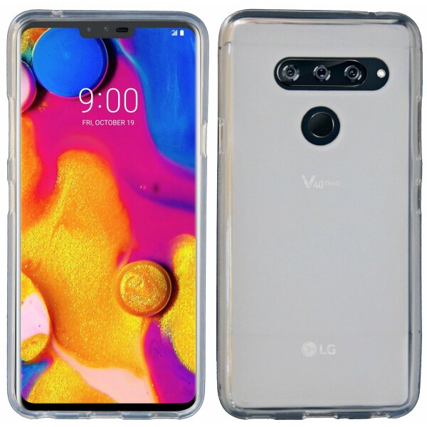 LG V40 ThinQ // Silikon Hülle Tasche Case Zubehör Gummi Bumper Schale Schutzhülle Zubehör in Frosted @cofi1453®