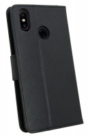 Elegante Buch-Tasche Hülle für das XIAOMI MI MIX 2S in Schwarz Leder Optik Wallet Book-Style Cover Schale @ cofi1453®