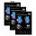 3x Panzer Schutz Glas 9H Tempered Glass Display Schutz Folie Display Glas Screen Protector für HONOR 8X @cofi1453®