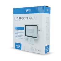 20W LED Strahler Außenleuchte mit Bewegungsmelder 1600 Lumen Fluter IP65